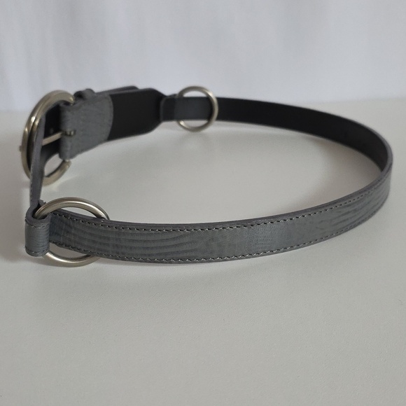 Carlisle Gray Leather Belt.  Size XS main image 10